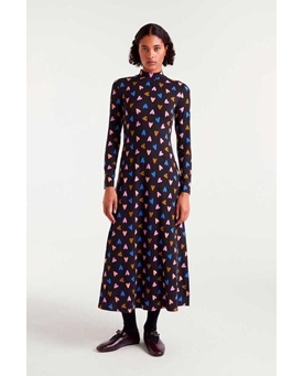 54C/12109_ Vestido midi estampado corazones - Imagen 1