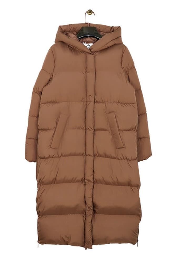 Abrigo acolchado camel - Imagen 5