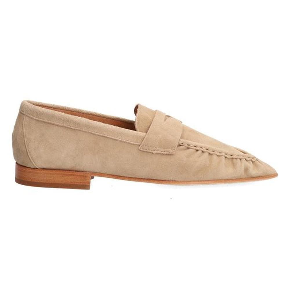 Alpe_ Mocasín serraje beige - Imagen 1