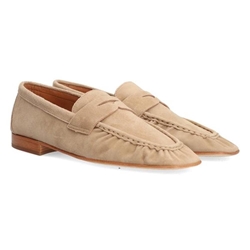 Alpe_ Mocasín serraje beige - Imagen 2