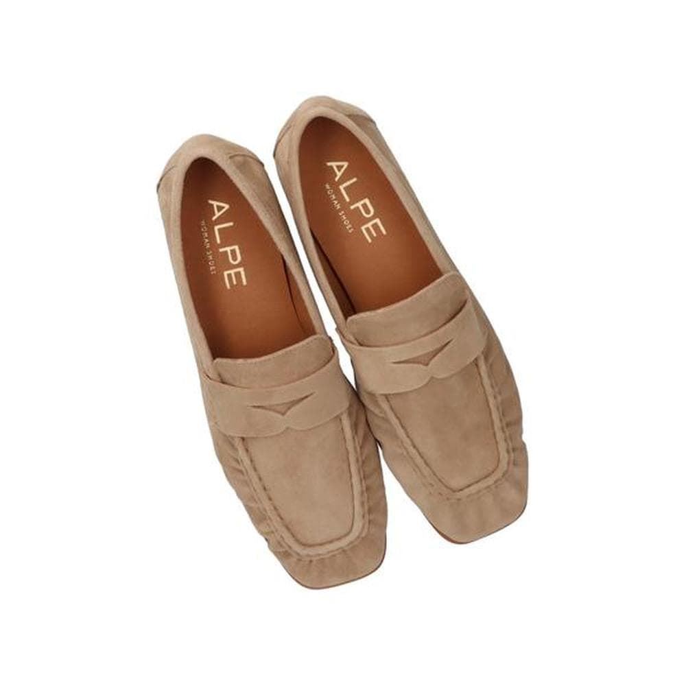 Alpe_ Mocasín serraje beige - Imagen 3