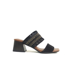 Alpe_ Sandalia tacón ancho negro - Imagen 1