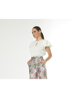 Arggido_ Blusa manga volante - Imagen 1