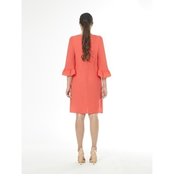 Arggido_ Vestido recto volantes - Imagen 2