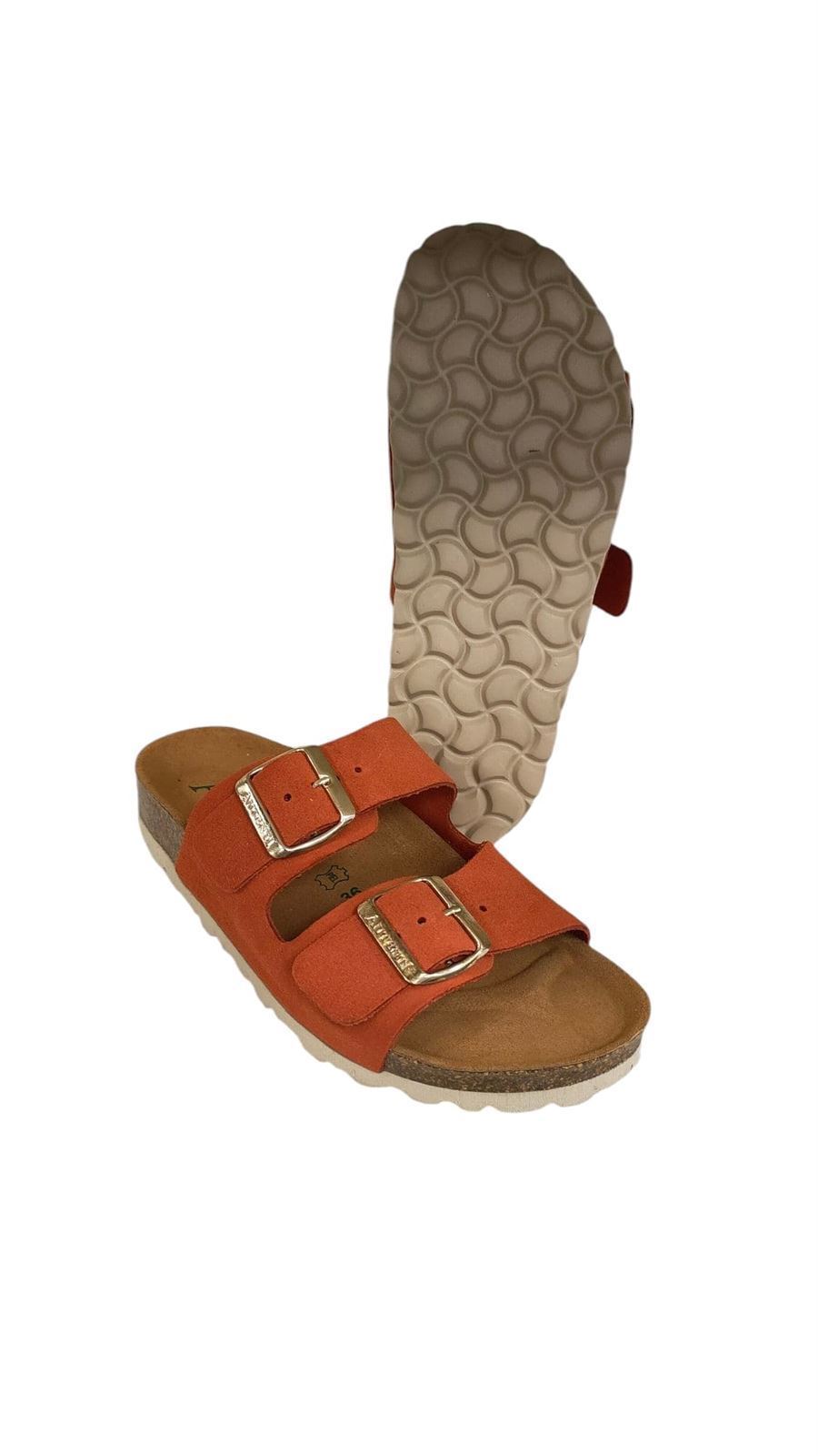 Autenti_ Sandalia bio hebillas serraje caldera - Imagen 4