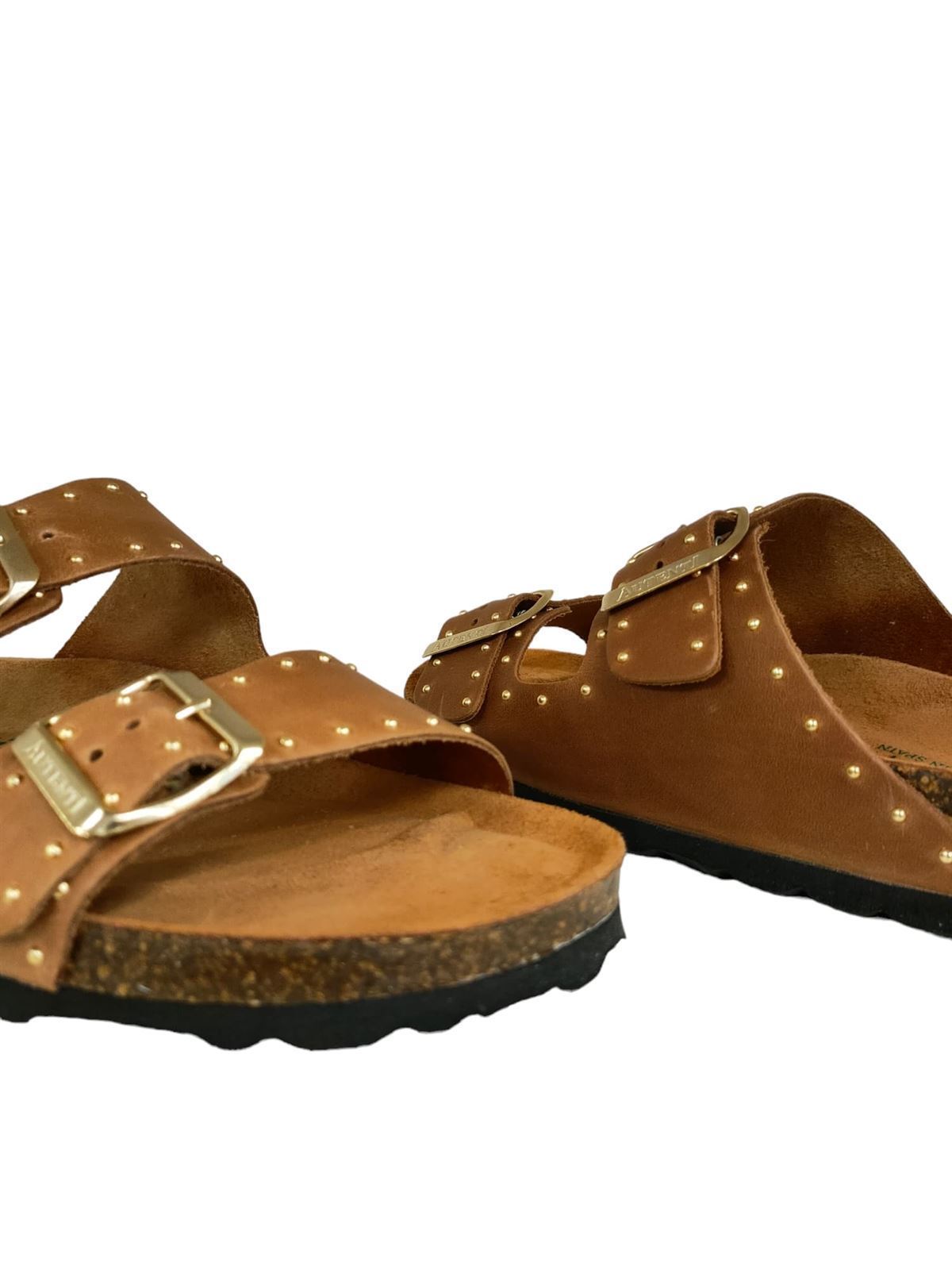 Autenti_ Sandalia bio tachuelas en cuero - Imagen 4