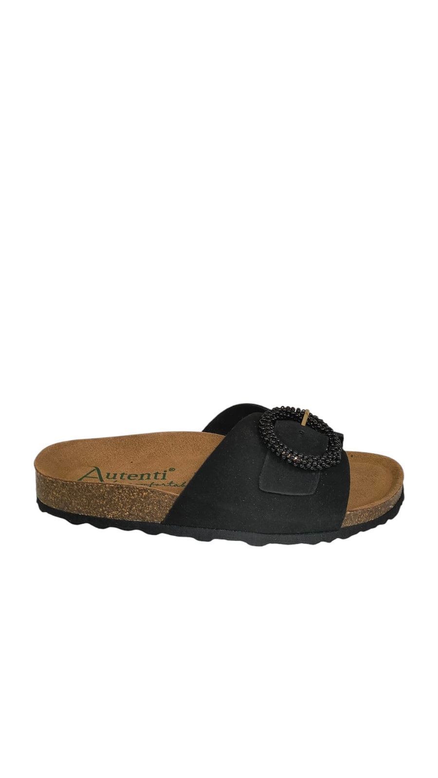 Autenti_ Sandalia bio tipo pala negra - Imagen 1