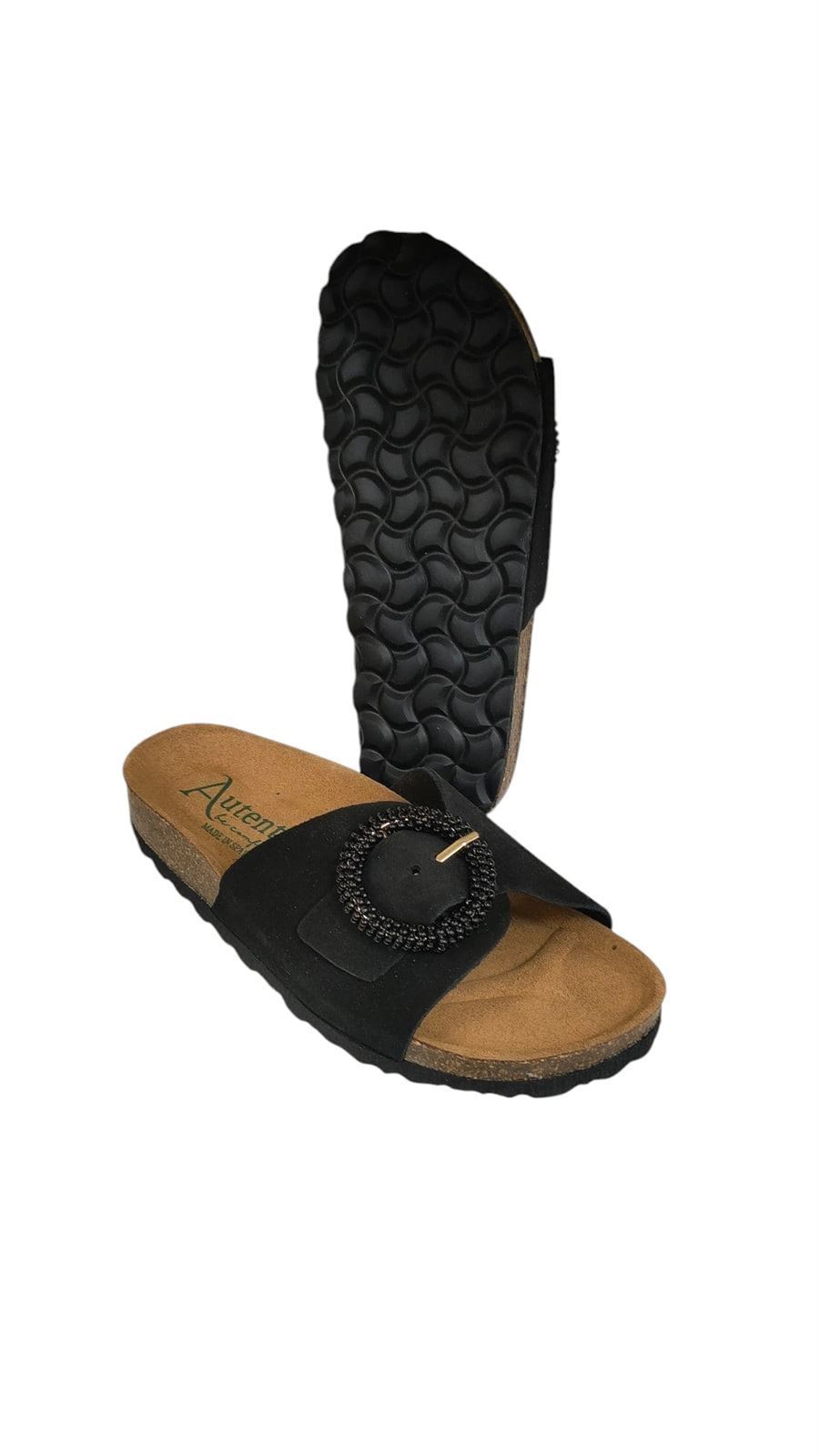 Autenti_ Sandalia bio tipo pala negra - Imagen 4