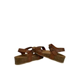 Autenti_ Sandalia bio tiras cruzadas cuero - Imagen 2