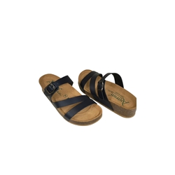 Autenti_ Sandalia cuña tiras marino - Imagen 2