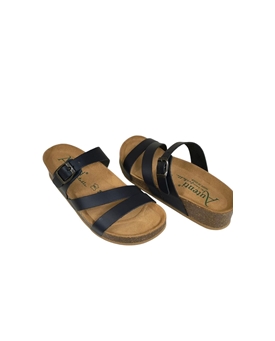 Autenti_ Sandalia cuña tiras marino - Imagen 2