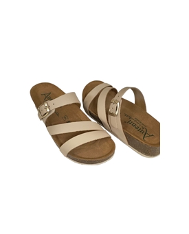 Autenti_ Sandalia cuña tiras topo - Imagen 2