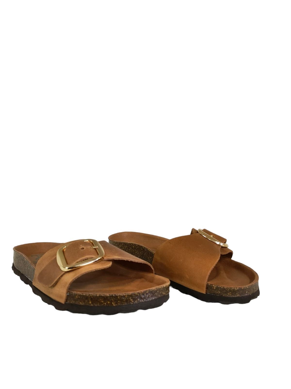 Autenti_ Sandalia hebilla dorada - Imagen 2