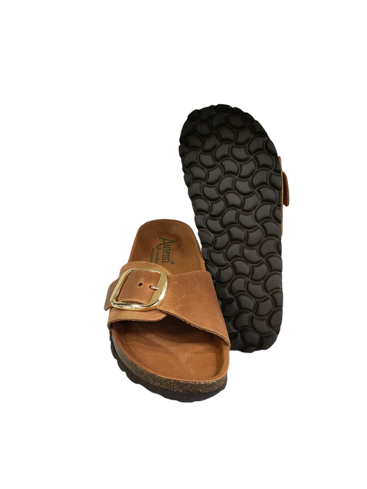 Autenti_ Sandalia hebilla dorada - Imagen 5