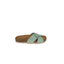 Autenti_ Sandalia tipo bio cruzada verde - Imagen 1