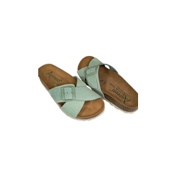 Autenti_ Sandalia tipo bio cruzada verde - Imagen 2