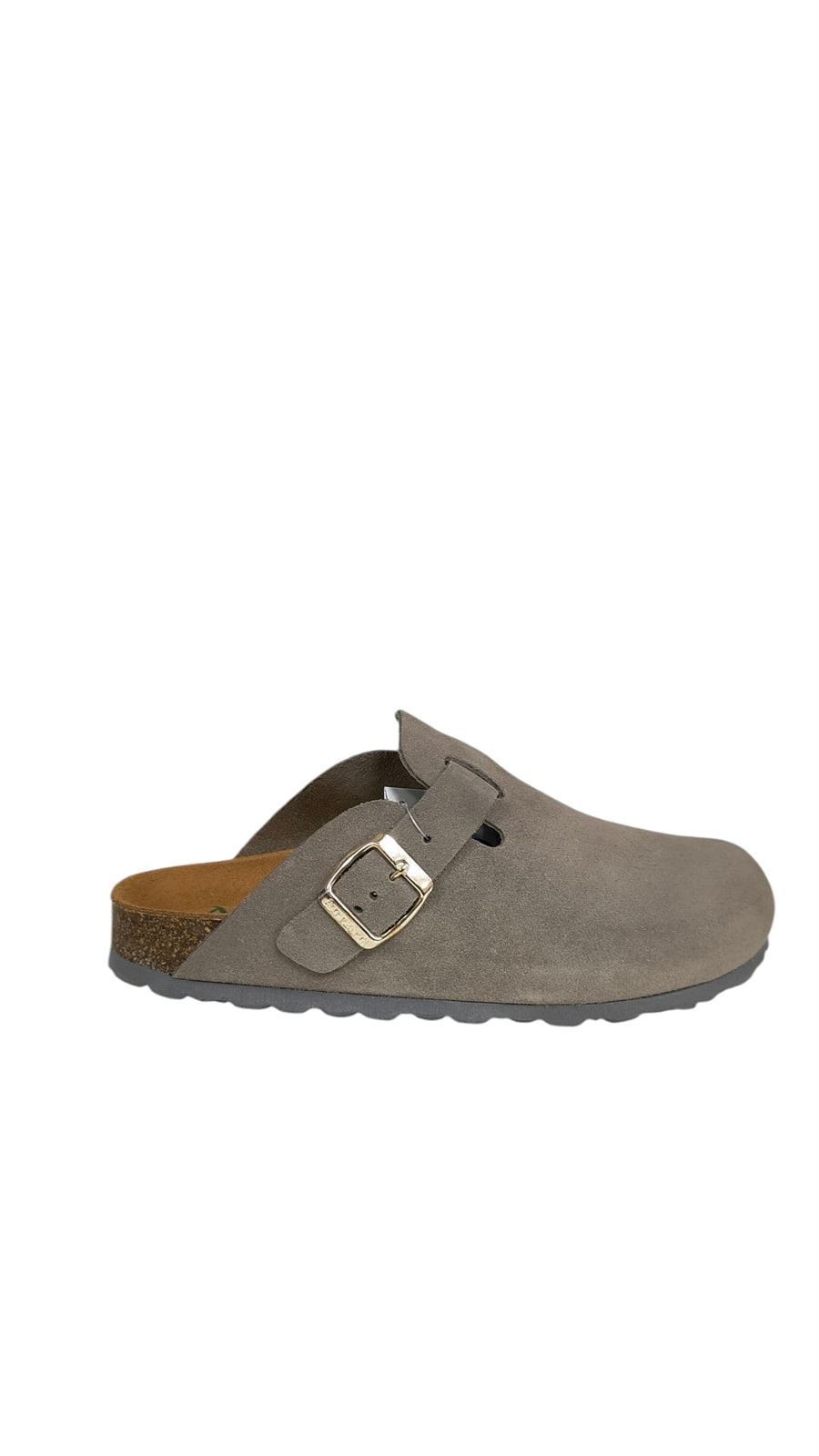 Autenti_ Zueco milán en tono piedra - Imagen 1