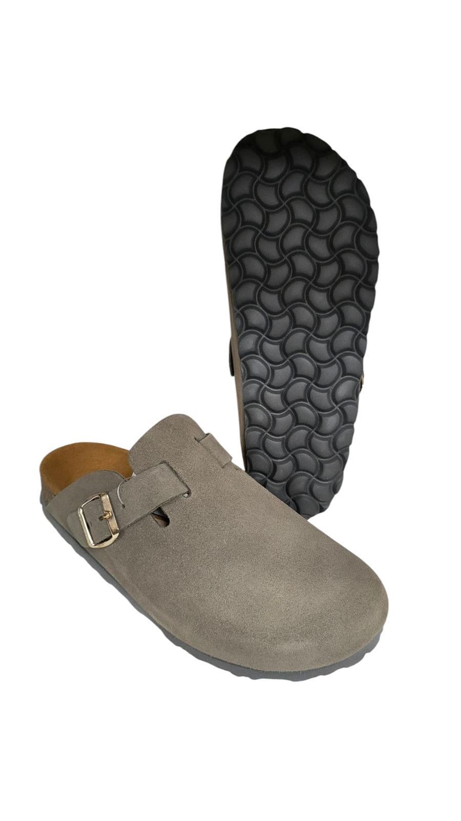 Autenti_ Zueco milán en tono piedra - Imagen 5
