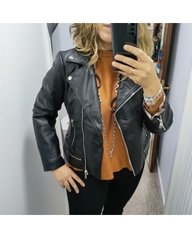 Biker cruzada negra - Imagen 1