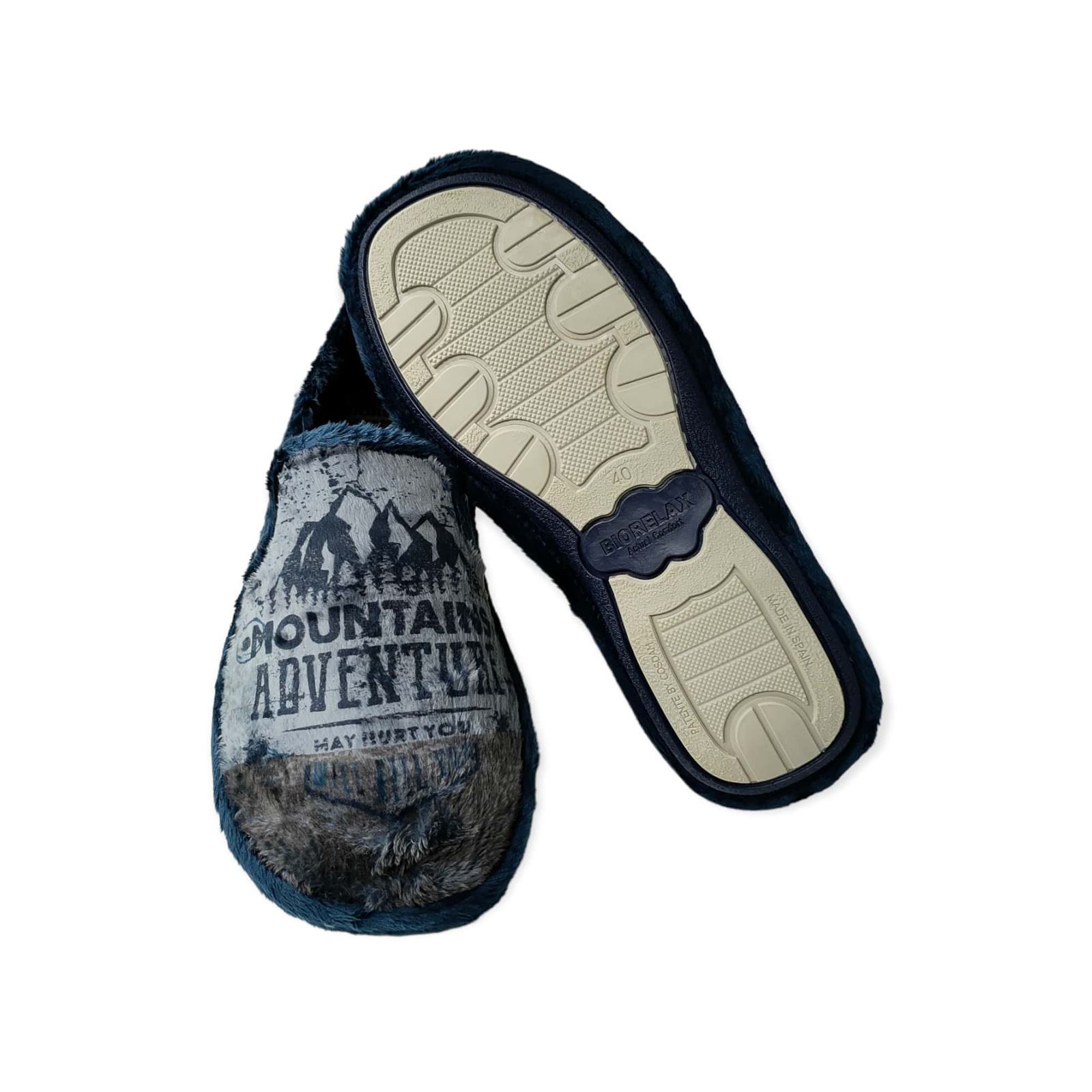 Biorelax_ Zapatilla cerrada azul montblanc - Imagen 3