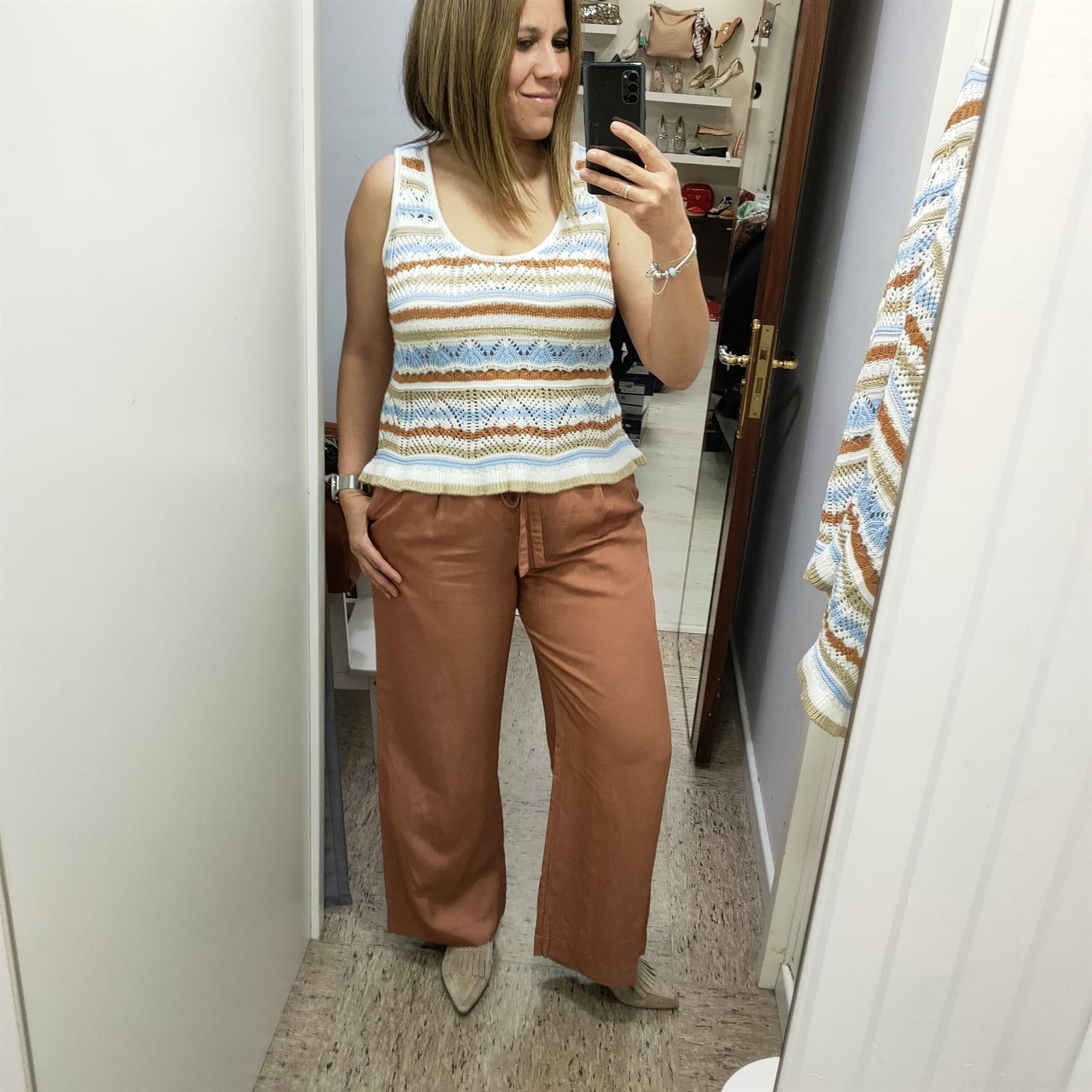 Pantalón ancho y crochet - Imagen 2