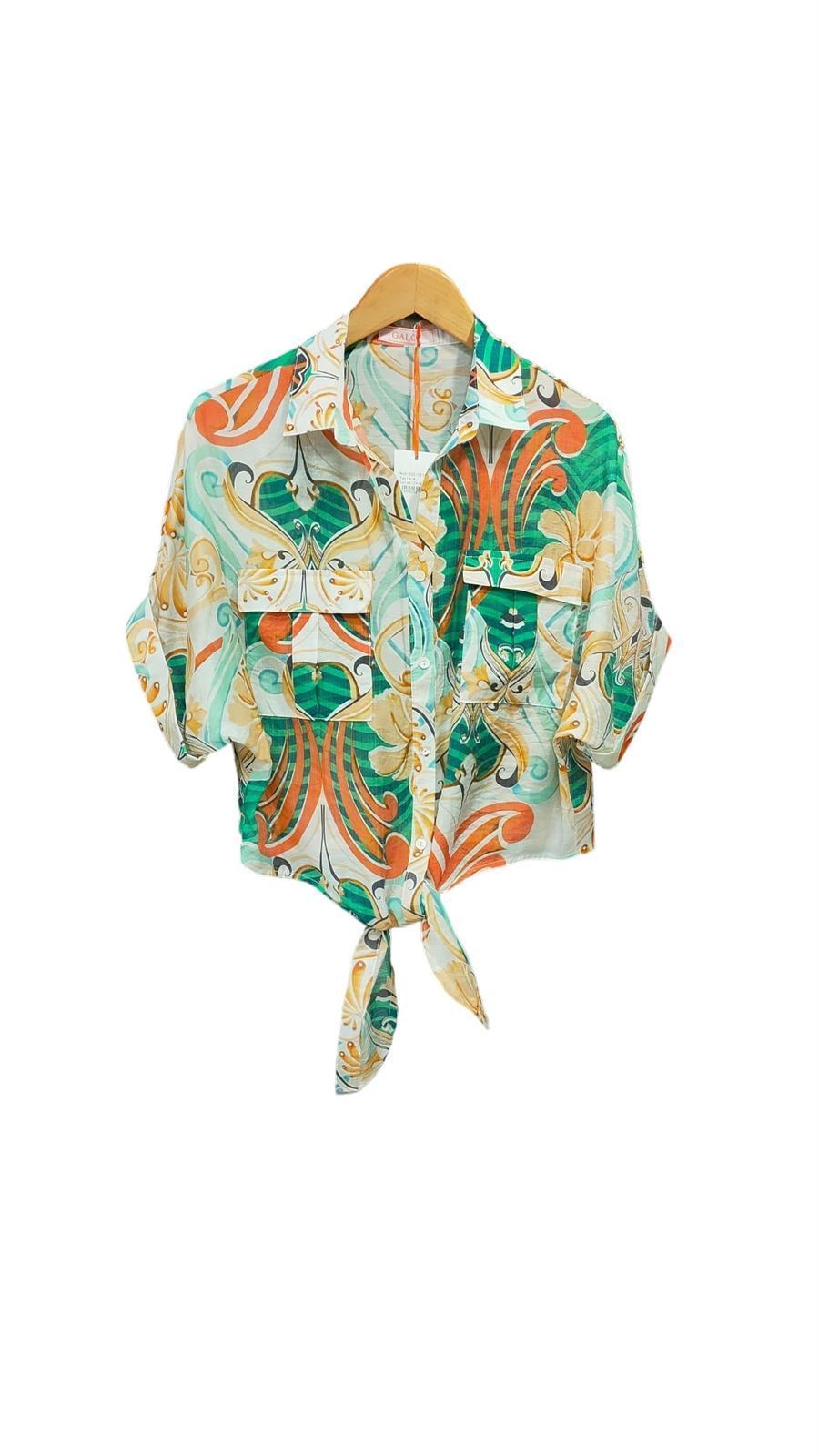 Blusa estampada nudo - Imagen 1