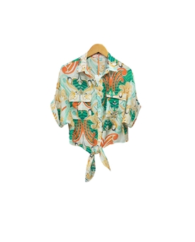 Blusa estampada nudo - Imagen 1