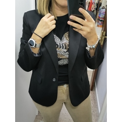 Buddyblue_ Blazer con forro negra - Imagen 1