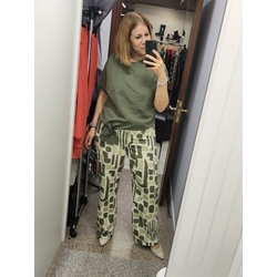 Buddyblue_ Blusa anudada kaki - Imagen 2