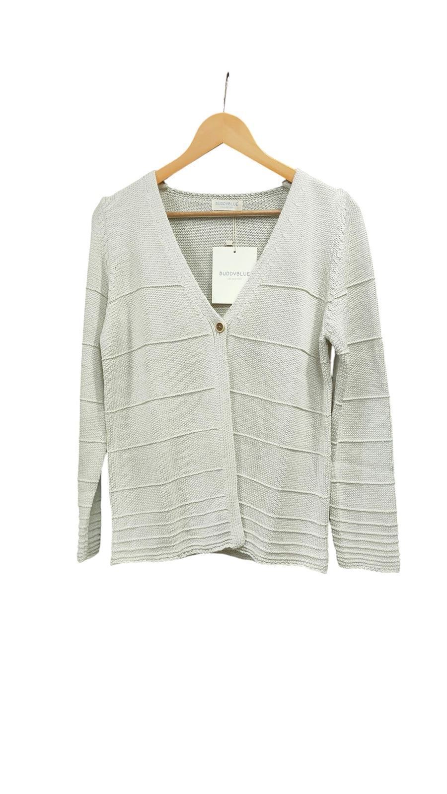 Buddyblue_ Chaqueta punto gordo arena - Imagen 1