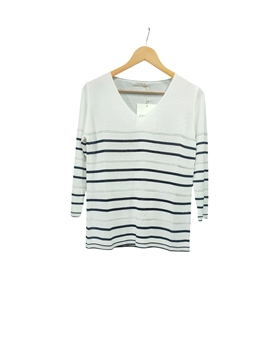 Buddyblue_ Jersey cuello pico rayas lurex - Imagen 1