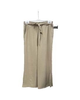 Buddyblue_ Pantalón ancho aberturas beige - Imagen 1