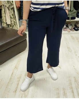 Buddyblue_ Pantalón ancho aberturas navy - Imagen 2