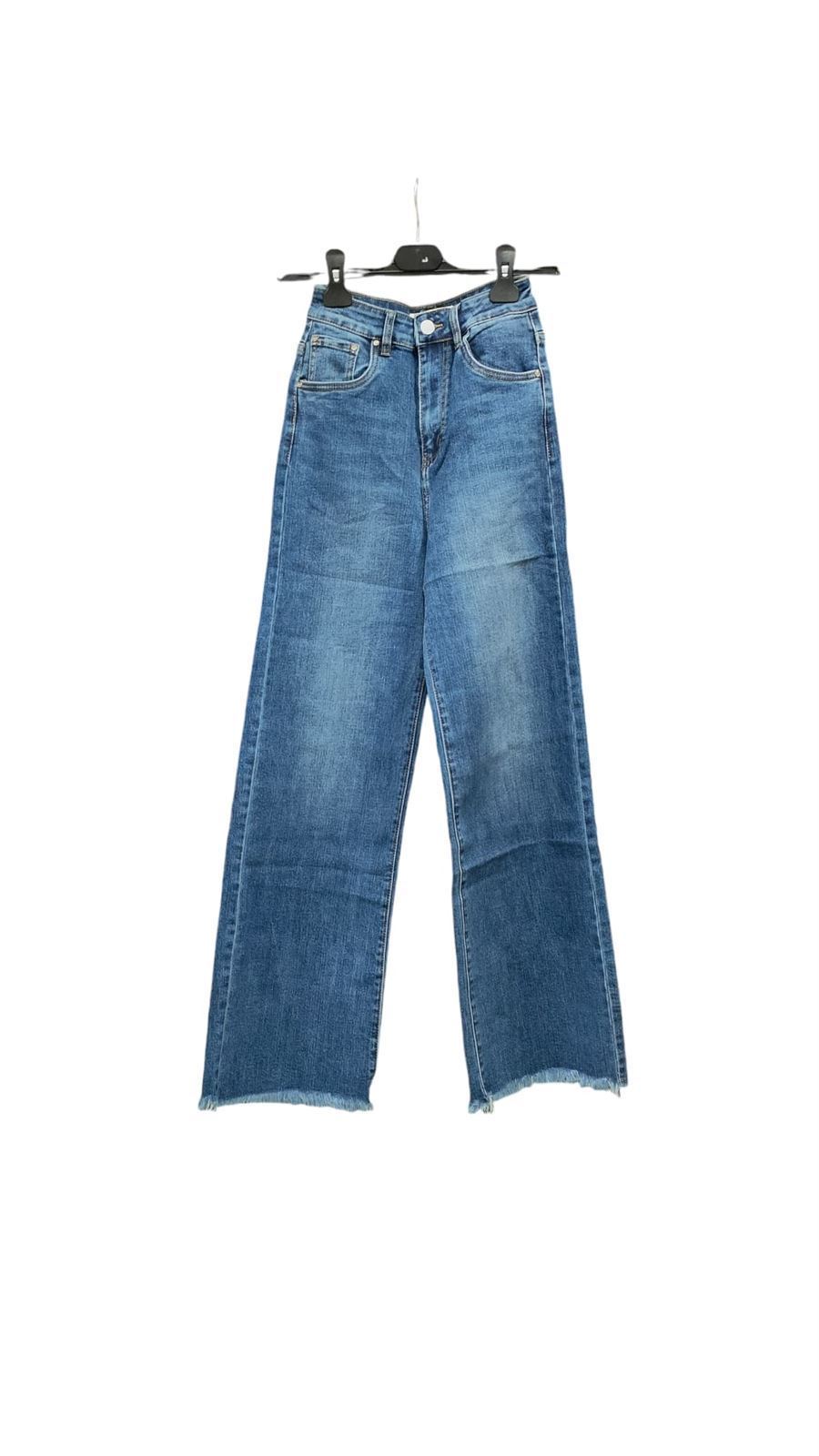 Buddyblue_ Pantalón tejano desflechado ancho - Imagen 5