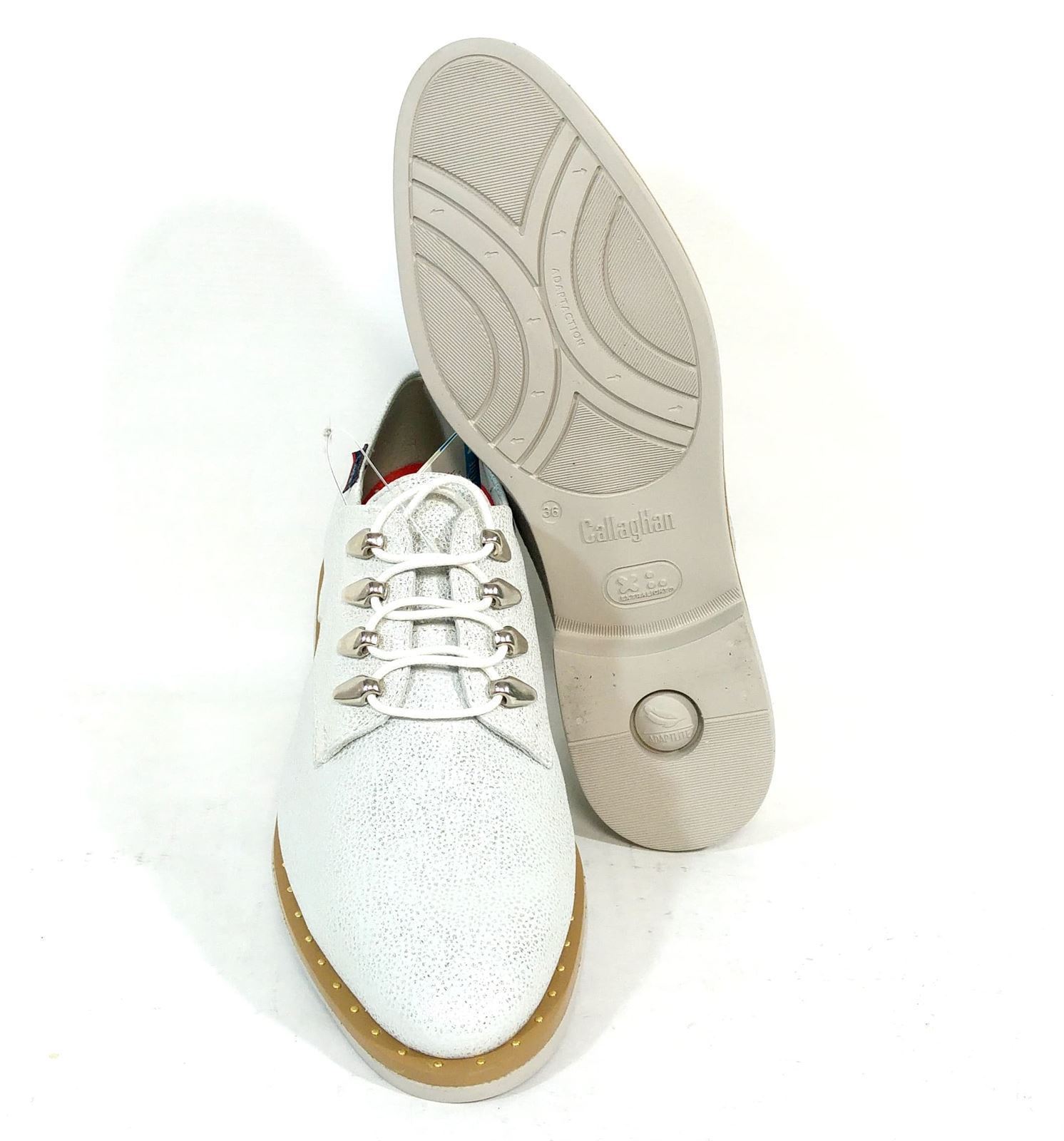 Callaghan_ Zapato cordones platino - Imagen 5