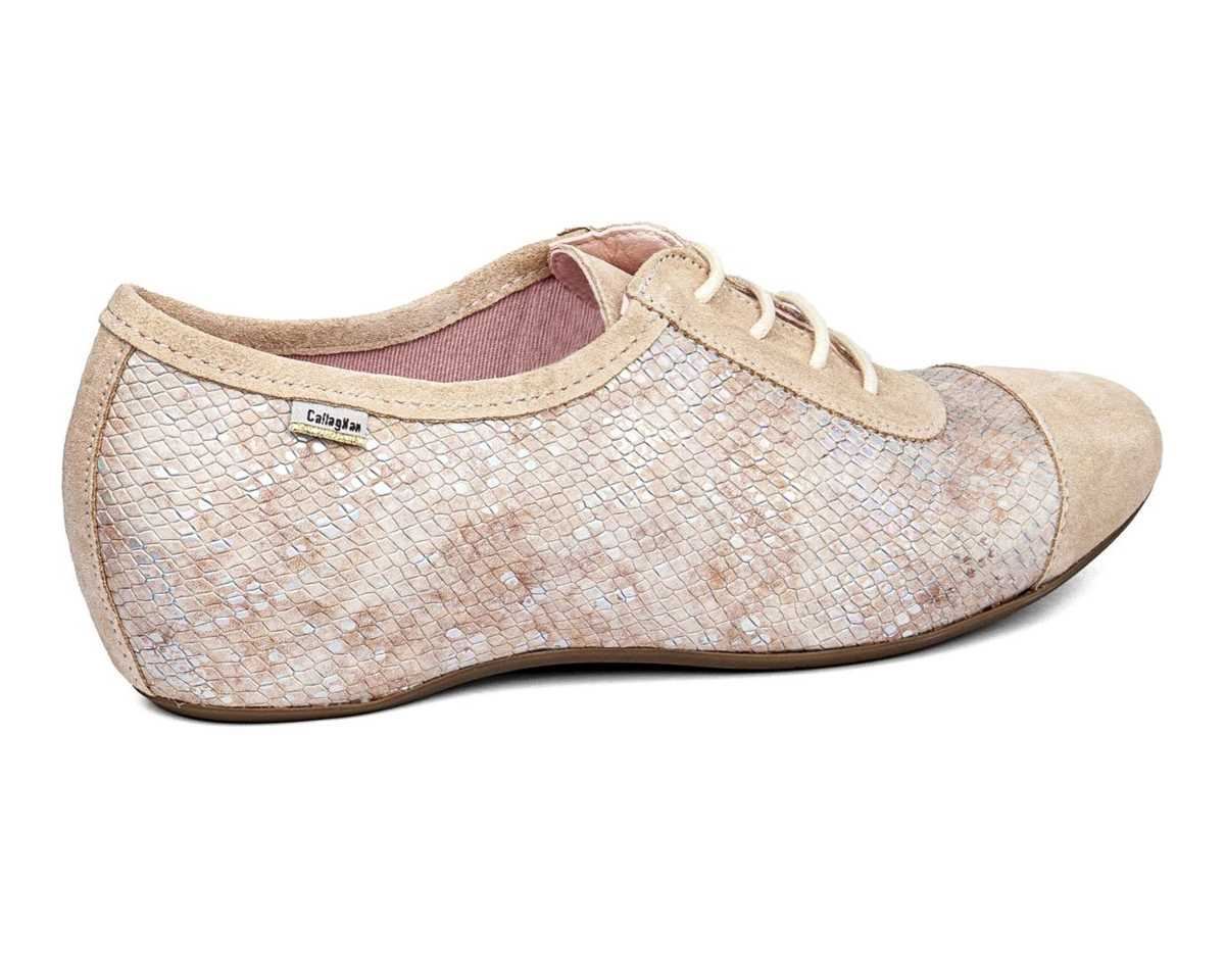 Callaghan_ Zapato cordones Viki Beig rosa - Imagen 3