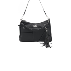 Carabo_ Bolso bandolera en negro - Imagen 1