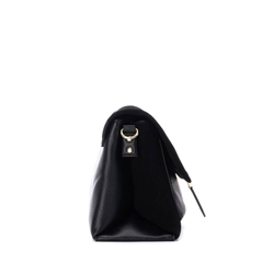 Carmela_ Bolso piel bandolera serraje negro - Imagen 2