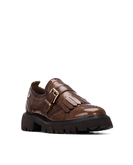 Carmela_ Mocasín piel taupe chica - Imagen 2