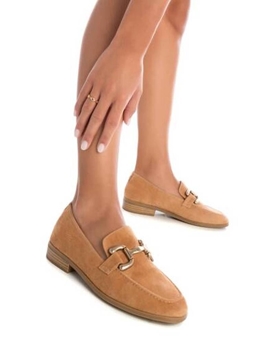 Carmela_ Mocasín serraje camel - Imagen 2