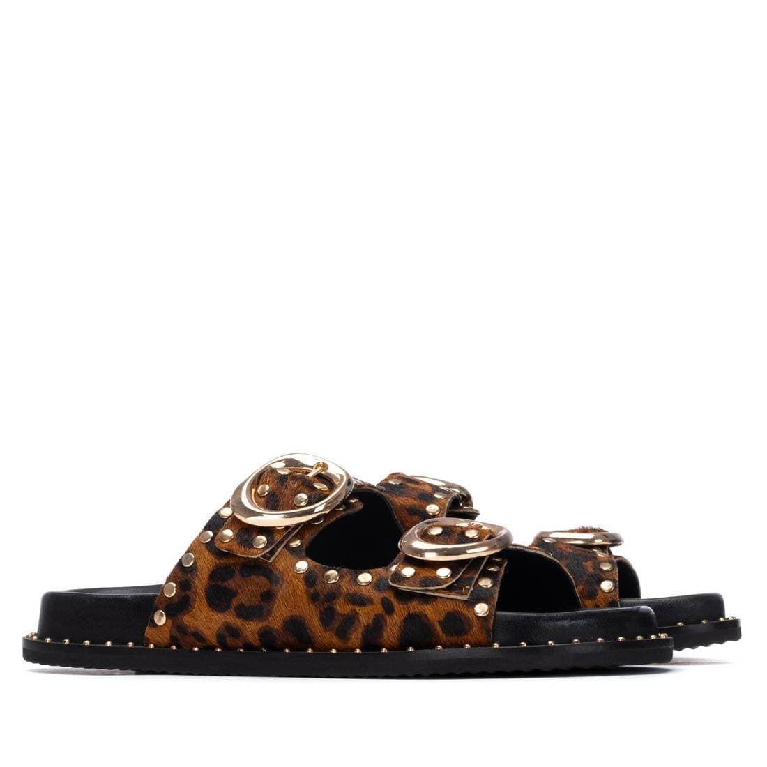 CARMELA _ Sandalia piel de leopardo - Imagen 4