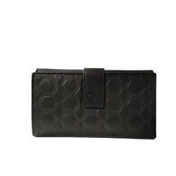 Carteras piel grande marrón/negro - Imagen 1