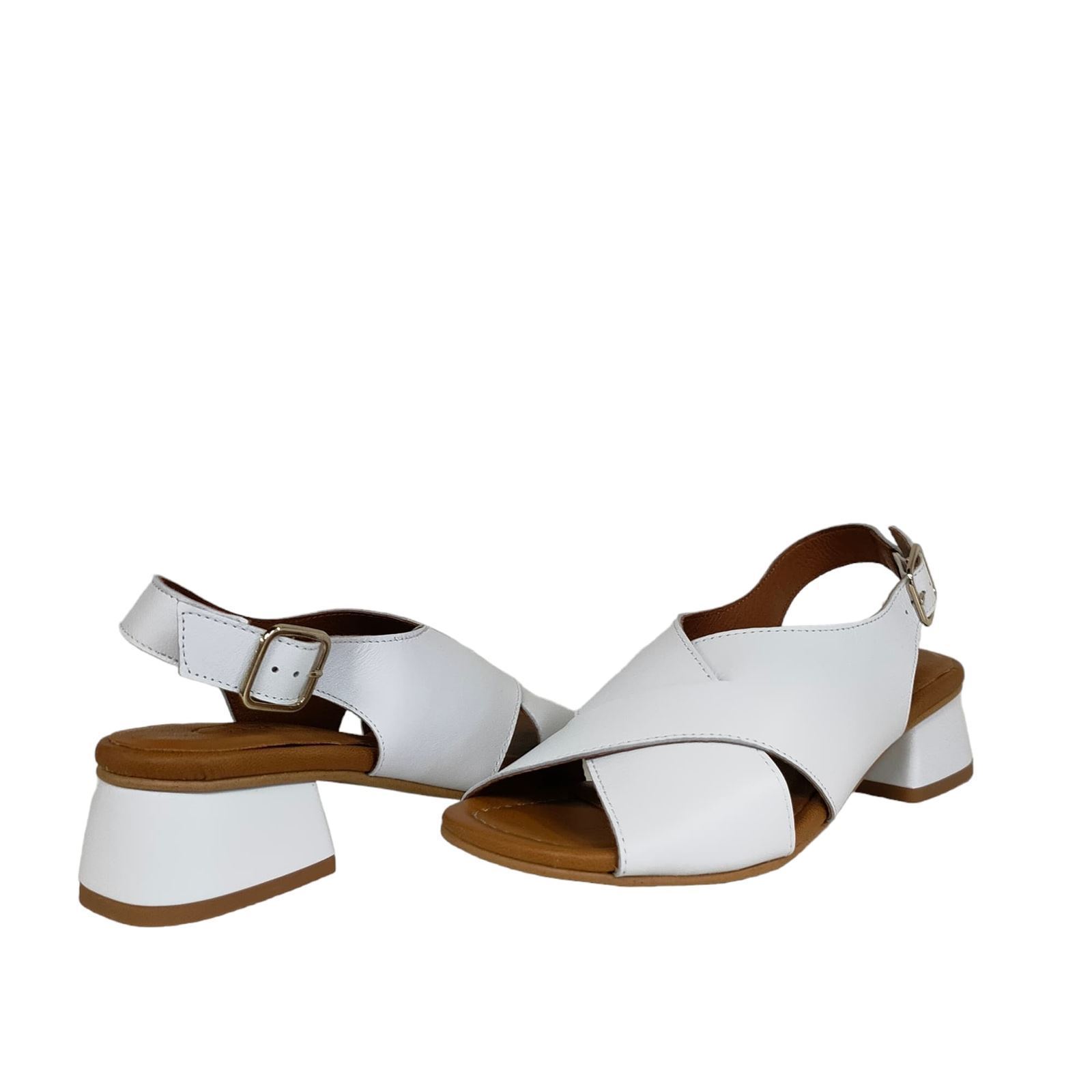 Clackers_ Sandalia cruzada tacón ancho - Imagen 3