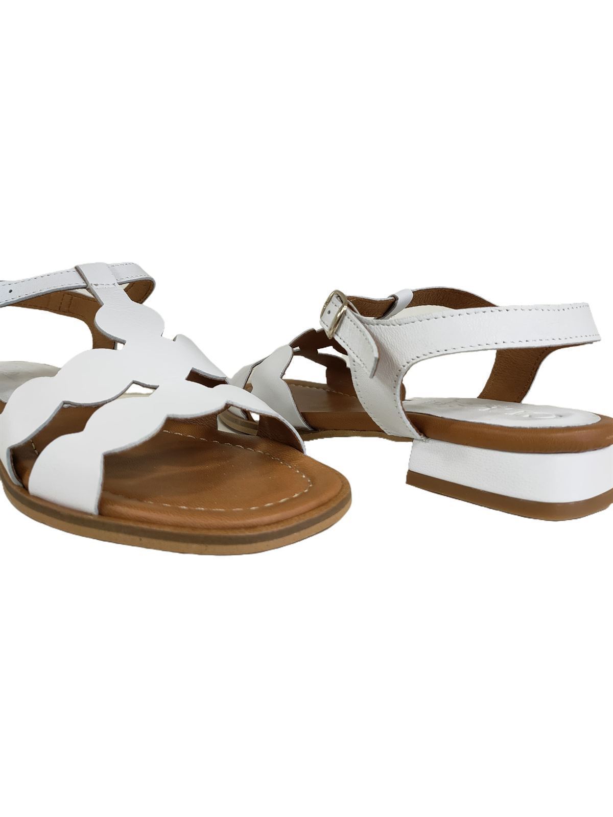 Clackers_  Sandalia piel blanca - Imagen 3