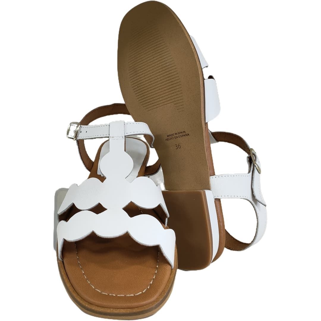 Clackers_  Sandalia piel blanca - Imagen 4