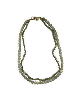 Colgante bisutería piedras verdes - Imagen 1