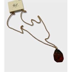 Colgante largo dorado - Imagen 1