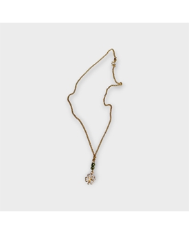 Colgante Trébol piedras verdes - Imagen 1