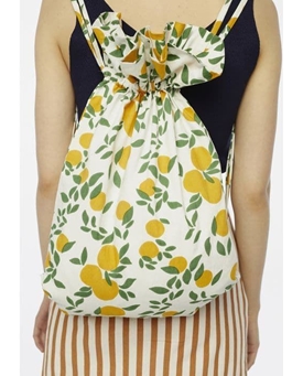 Compañía Fantástica _ Mochila tela estampado naranjas - Imagen 2