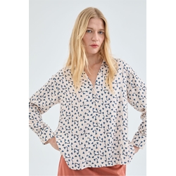 Compañía Fantástica_ Blusa manga larga estampado corazones - Imagen 1